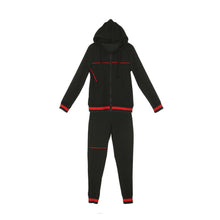 Load image into Gallery viewer, 2021 Autumn Women's Sportswear 2pcs Women's Hooded Long Sleeve Zip Crop Tops Long Pants Trousers Loose Casual Clothes Set