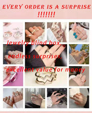 Load image into Gallery viewer, Caja ciega de joyería sorpresa, caja de la suerte, pendiente, collar, anillo colgante, cada pedido es una sorpresa y una buena relación calidad-precio, 6 piezas