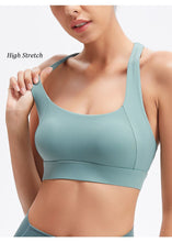 Load image into Gallery viewer, Women Push Up Sports Bra Workout Female Sport Crop Top With Buckles Fitness Active Wear Yoga Gym Shockproof Brassiere Sportswear