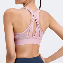 Load image into Gallery viewer, Sports Bra Women Fitness Yoga Bras Workout Zip Front Wireless Bras For Women Mesh Tank Crop Top Zipper Training Gym Tops Wear