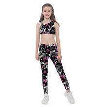 Load image into Gallery viewer, Camouflage Sports Suit 2 Piece Yoga Sets Running Gymnastics Dancewear Sleeveless Tank Crop Tops+Pants Sport Tracksuits for Girls