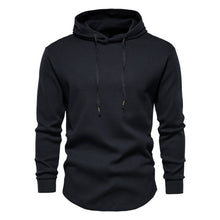 Load image into Gallery viewer, AIOPESON Cotton Streetwear Hoodies Men Casual Hip Hop Solid Color Waffle Pullover Sweatshirt Men New Autumn Simple Hoodie Male

