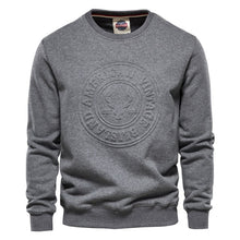 Load image into Gallery viewer, AIOPESON Streetwear Printed Sweatshirts Men Casual Solid Color Cotton Pullover Mens Hoodies New Autumn Winter Warm Hoodie Men
