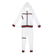 Load image into Gallery viewer, 2021 Autumn Women's Sportswear 2pcs Women's Hooded Long Sleeve Zip Crop Tops Long Pants Trousers Loose Casual Clothes Set

