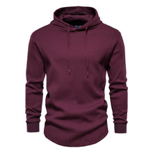 Load image into Gallery viewer, AIOPESON Cotton Streetwear Hoodies Men Casual Hip Hop Solid Color Waffle Pullover Sweatshirt Men New Autumn Simple Hoodie Male
