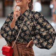 Load image into Gallery viewer, Celmia Women White Shirts 2021 Autumn Polka Dot Shirt Button Loose Long Lantern Sleeve Lapel Elegant Office Ladies Stylish Tops
