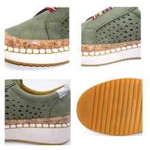 Load image into Gallery viewer, 2021 Women Slip on Sneakers Shallow Loafers Vulcanized Shoes Breathable Hollow Out Casual Ladies Shoes Woman Plus Size Dropship
