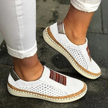 Load image into Gallery viewer, 2021 Women Slip on Sneakers Shallow Loafers Vulcanized Shoes Breathable Hollow Out Casual Ladies Shoes Woman Plus Size Dropship
