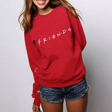 Load image into Gallery viewer, Womens Letters FRIENDS Print Long Sleeve Hoodie Sweatshirt 5 Colors S M L XL Brand New 2021 Ladies Slouch Pullover Jumper Tops
