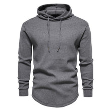 Load image into Gallery viewer, AIOPESON Cotton Streetwear Hoodies Men Casual Hip Hop Solid Color Waffle Pullover Sweatshirt Men New Autumn Simple Hoodie Male
