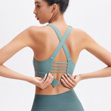 Load image into Gallery viewer, Women Push Up Sports Bra Workout Female Sport Crop Top With Buckles Fitness Active Wear Yoga Gym Shockproof Brassiere Sportswear
