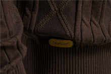 Load image into Gallery viewer, AIOPESON Cotton Argyle Cardigan Men Casual Single Breasted Solid Color Business Mens Cardigans New Winter Fashion Sweater Man
