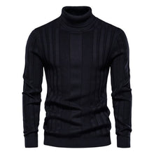 Load image into Gallery viewer, AIOPESON Winter Slim Fit Warm Pullovers Turtleneck Sweater Men Quality Knitted Striped Mens Sweaters Pull Men
