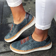 Load image into Gallery viewer, 2021 Women Slip on Sneakers Shallow Loafers Vulcanized Shoes Breathable Hollow Out Casual Ladies Shoes Woman Plus Size Dropship
