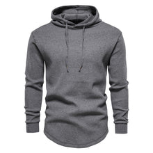 Load image into Gallery viewer, AIOPESON Cotton Streetwear Hoodies Men Casual Hip Hop Solid Color Waffle Pullover Sweatshirt Men New Autumn Simple Hoodie Male
