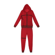 Load image into Gallery viewer, 2021 Autumn Women's Sportswear 2pcs Women's Hooded Long Sleeve Zip Crop Tops Long Pants Trousers Loose Casual Clothes Set
