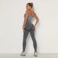 Load image into Gallery viewer, Seamless Women Gym Set Long Sleeve Top Belly Control High Waist Sport Leggings Gym Clothes Girls Tracksuit Sport Suit Sportwear
