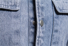 Load image into Gallery viewer, AIOPESON 100% Cotton Denim Jackets Men Casual Solid Color Pocket Thin Jacket for Men Style Spring High Quality Men Clothing
